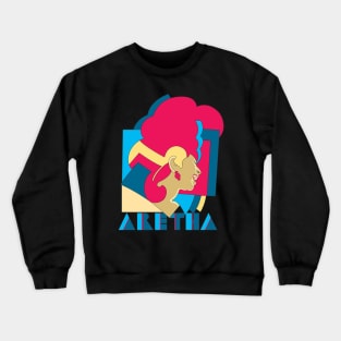 Aretha vecktor rainbow Crewneck Sweatshirt